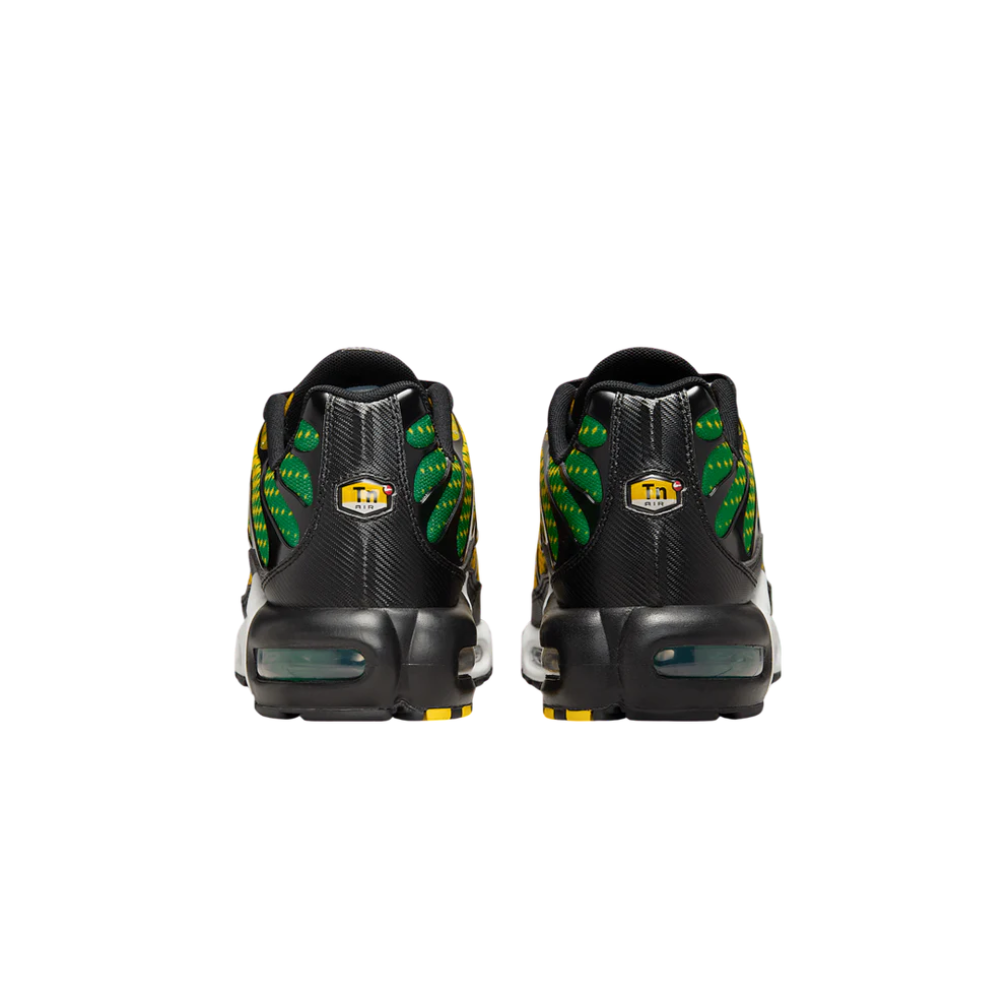 Nike Air Max Plus Jamaica Varsity Maize Pine Green – zadní pohled | Purekickz