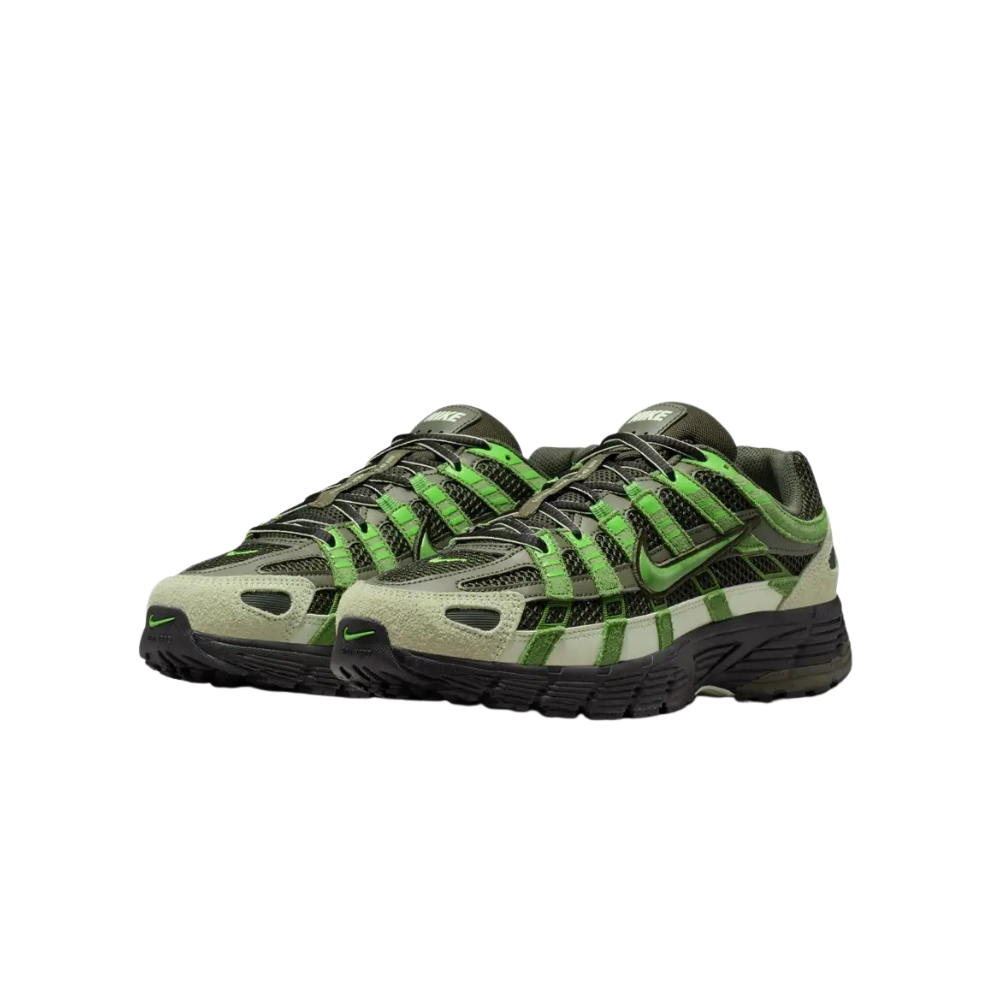 Nike P-6000 Suede Sequoia Chlorophyll – boční pohled | Purekickz