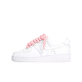 Nike Air Force 1 Low White Rope Laces Pink – hlavní pohled | Purekickz