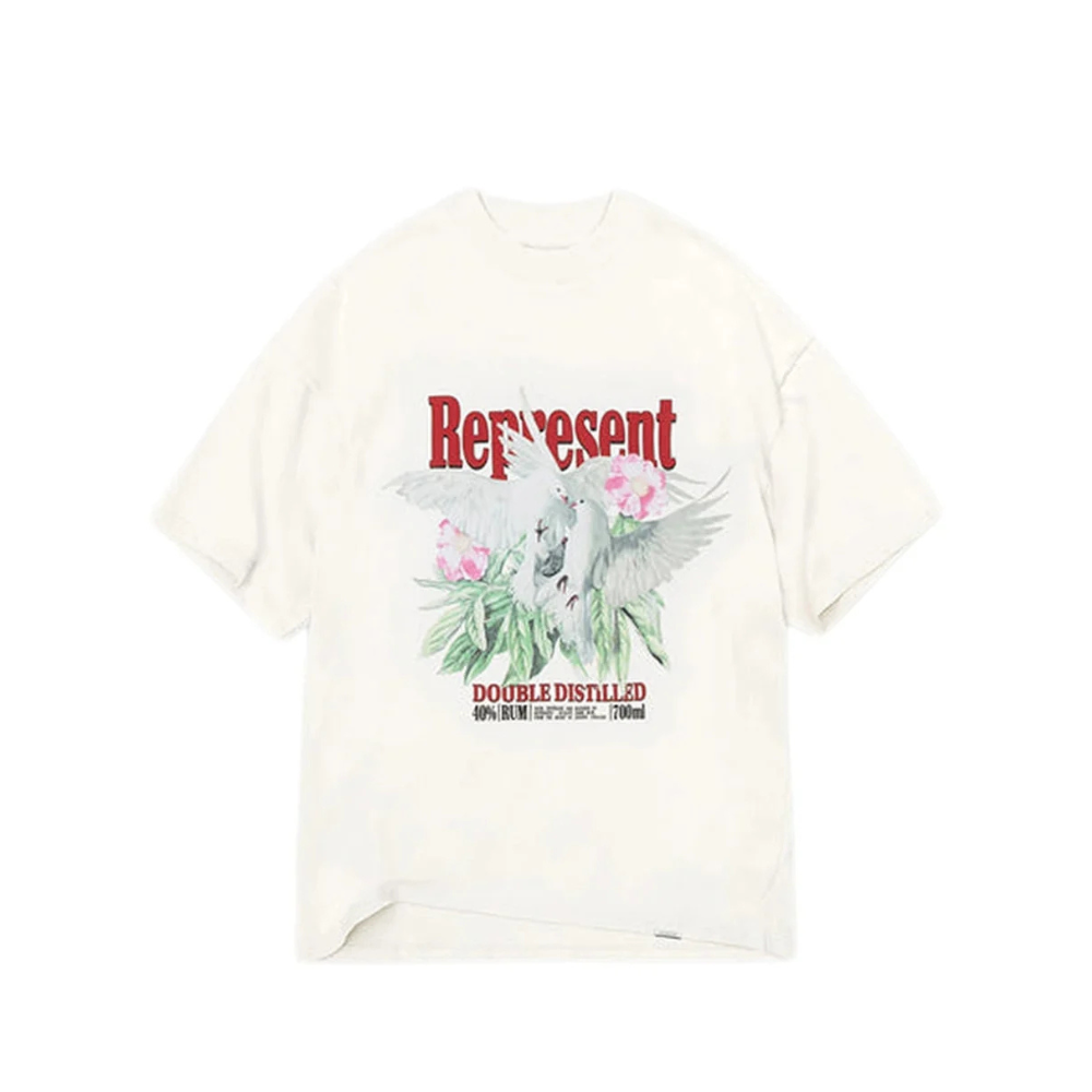 Represent Double Distilled T-shirt Flat White