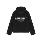 Represent Owners Club Nylon Pullover Jacket Black – boční pohled | Purekickz