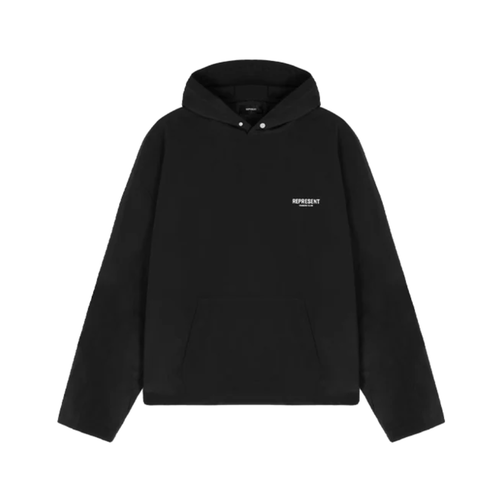 Represent Owners Club Nylon Pullover Jacket Black