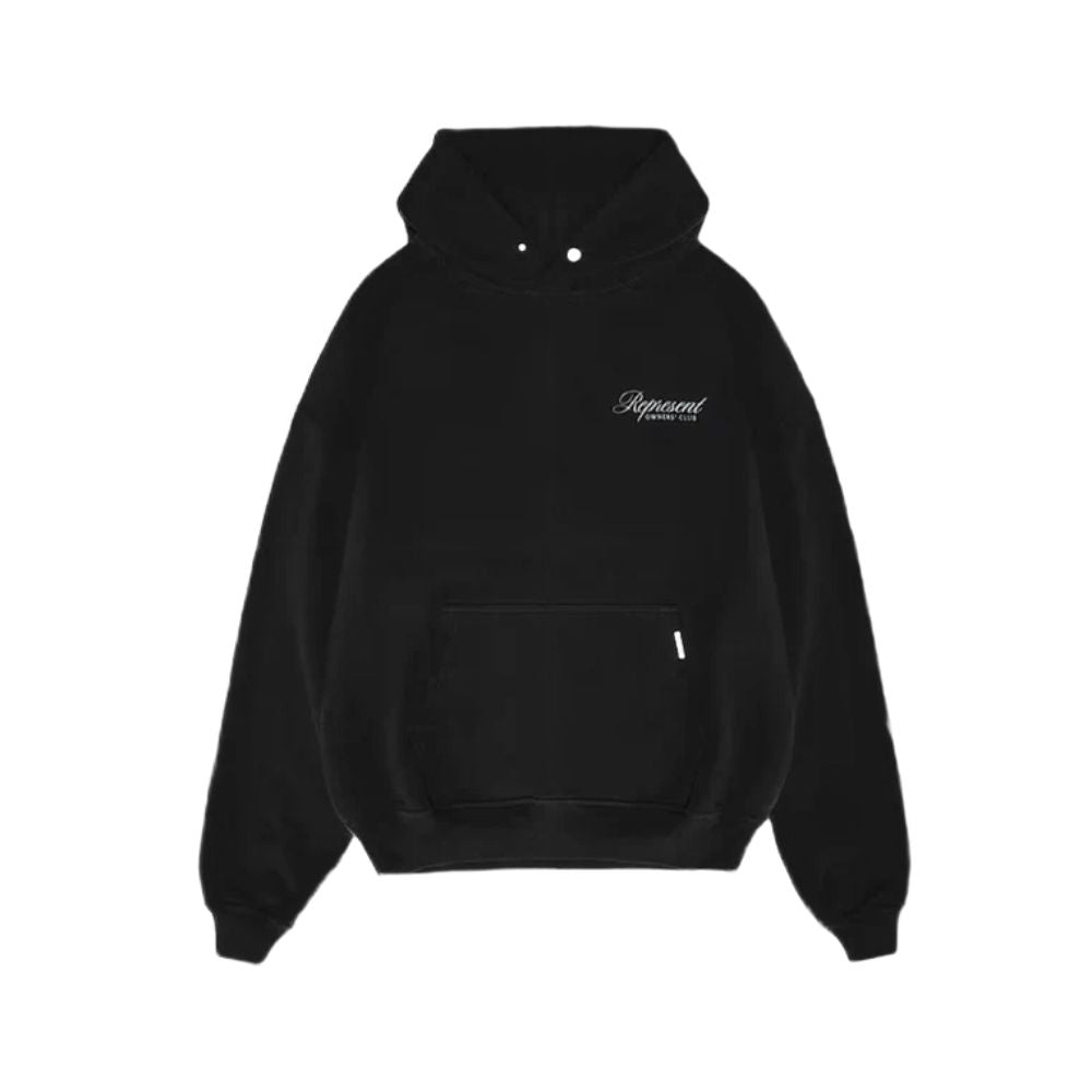 Represent Owners Club Script Hoodie Black