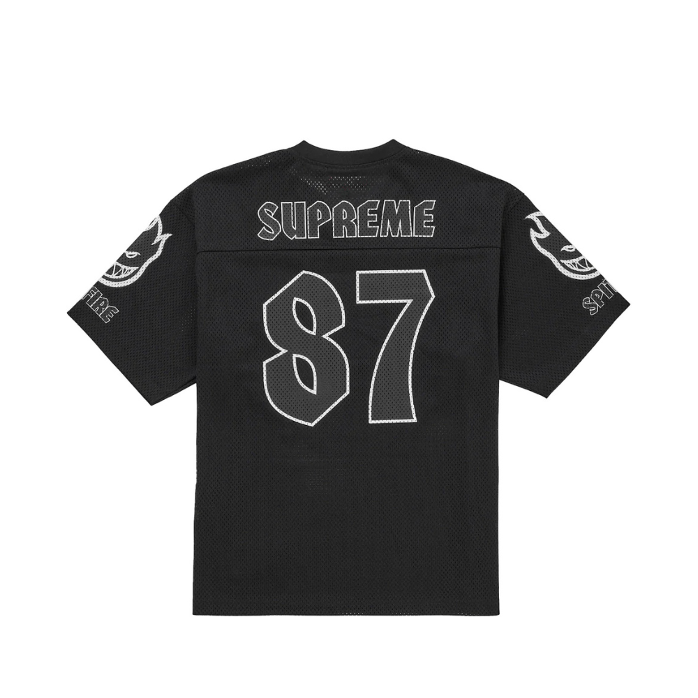 Supreme Spitfire Football Jersey Black – boční pohled | Purekickz