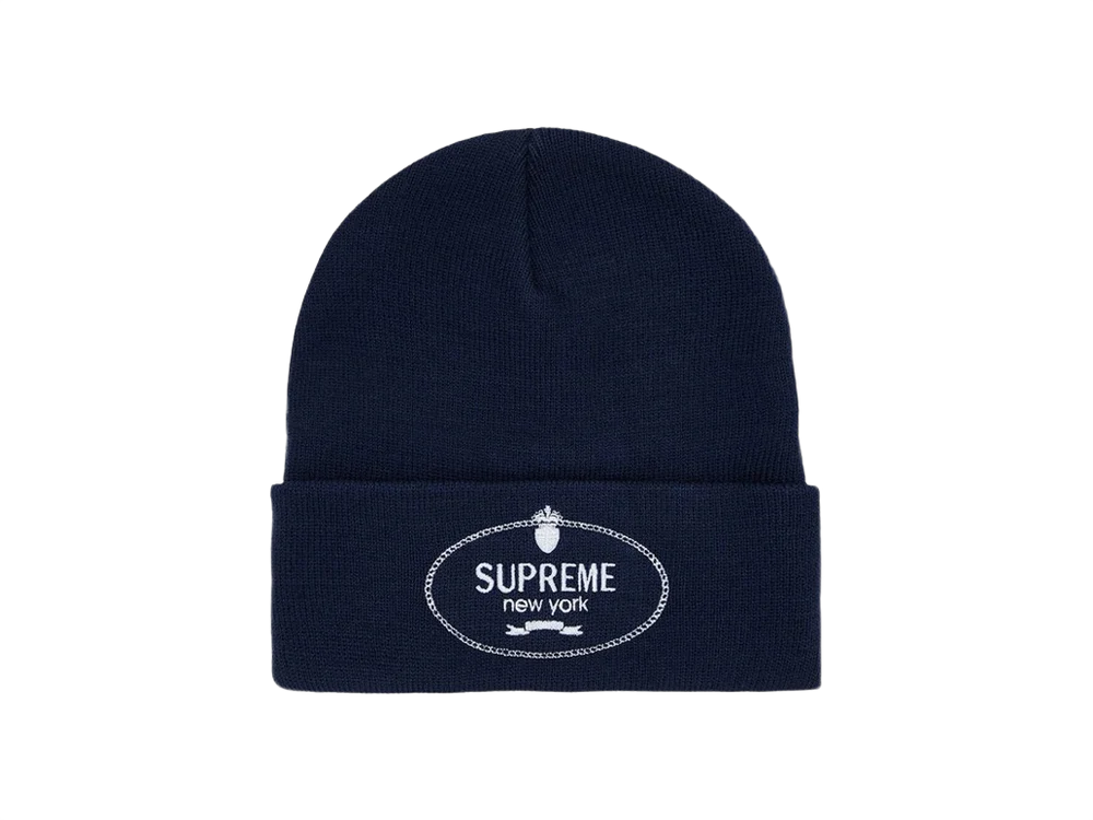 Supreme Crest Beanie Navy