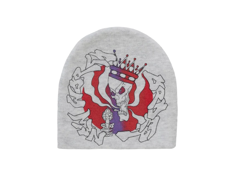 Supreme New World Order Beanie Heather Grey