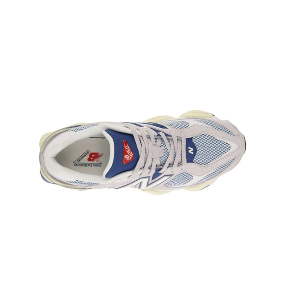 New Balance 9060 Pearl Grey Dark Shoreline Blue – zadní pohled | Purekickz