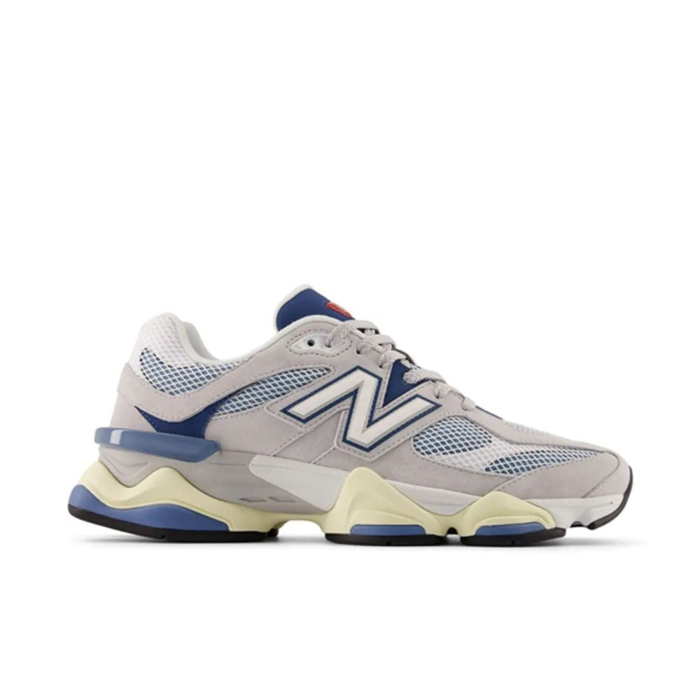 New Balance 9060 Pearl Grey Dark Shoreline Blue – boční pohled | Purekickz