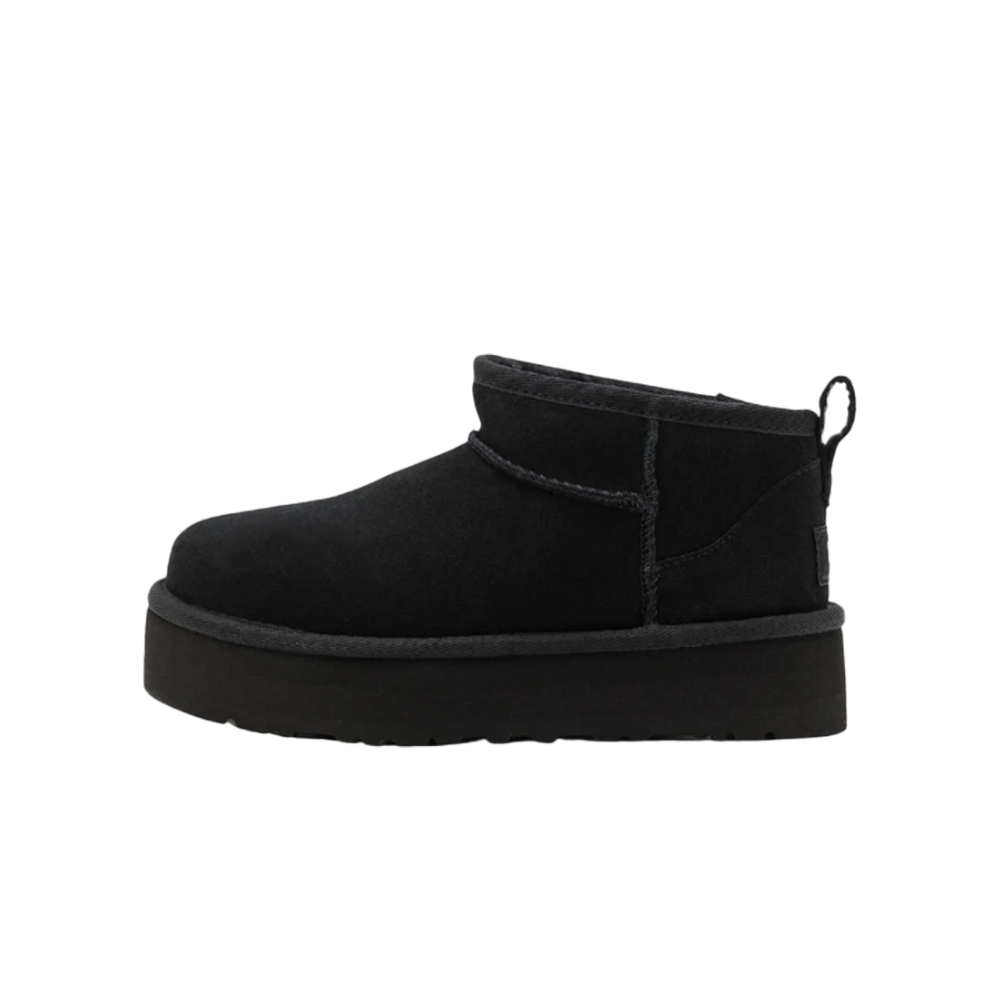 UGG Classic Ultra Mini Platform Boot Black (Kids)