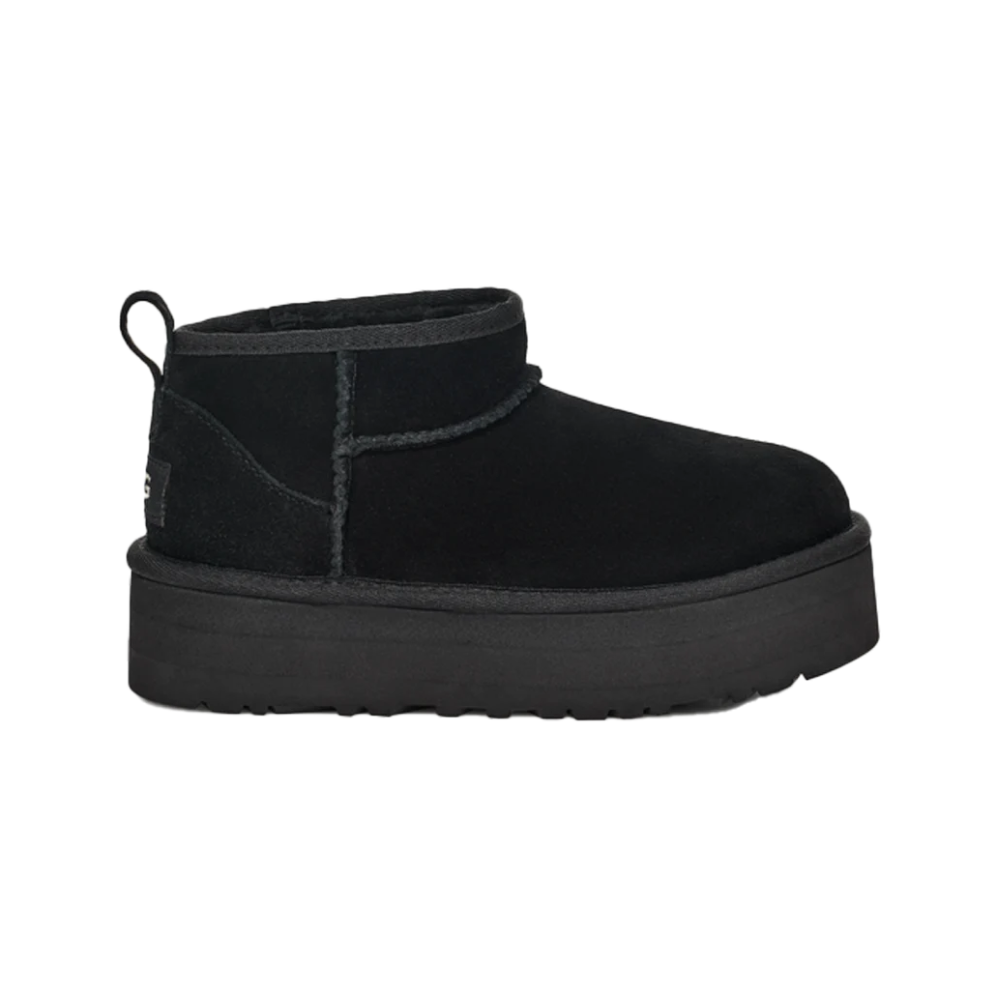 UGG Classic Ultra Mini Platform Boot Black (Kids)
