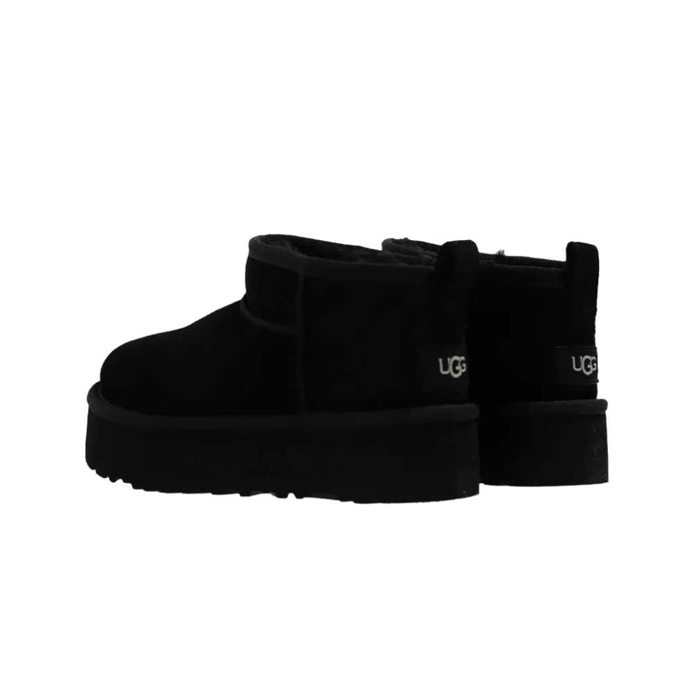 UGG Classic Ultra Mini Platform Boot Black (Kids)