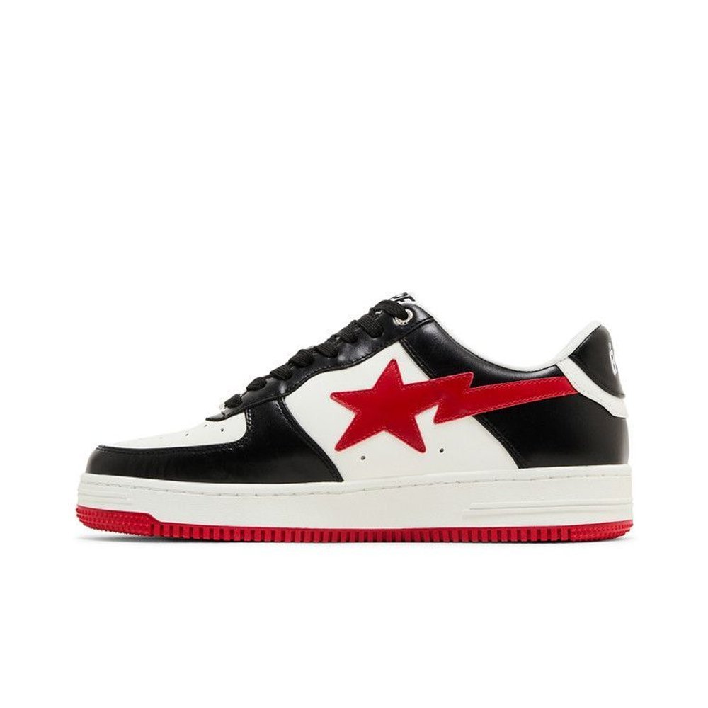 A Bathing Ape Bape Sta #3 M2 White Black Red – hlavní pohled | Purekickz