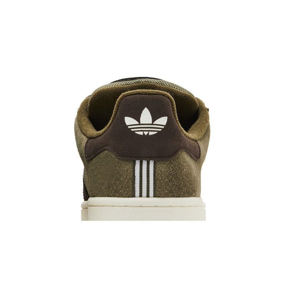 adidas Campus 00s Olive Strata Dark Brown – detail materiálu | Purekickz
