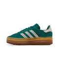 adidas Gazelle Bold Collegiate Green White Gold (Women's) – hlavní pohled | Purekickz