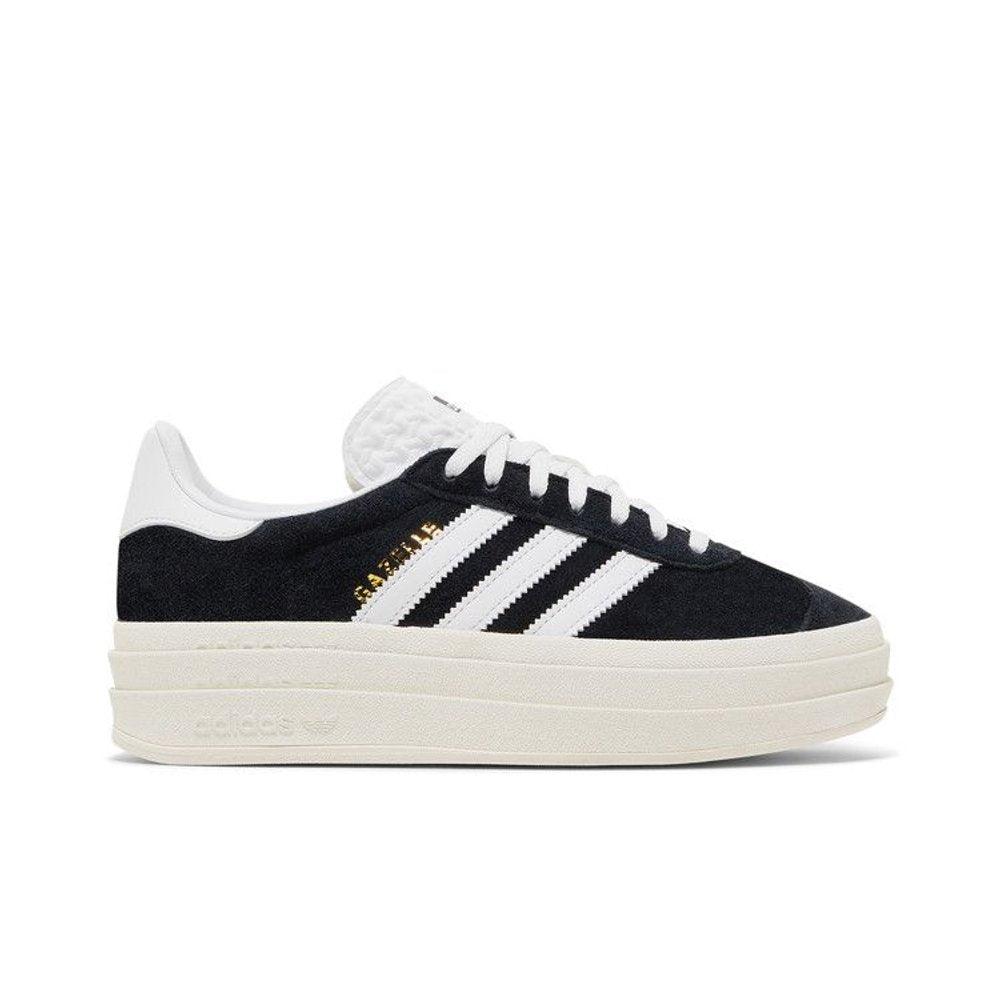 adidas Gazelle Bold Core Black White (Women's) – boční pohled | Purekickz