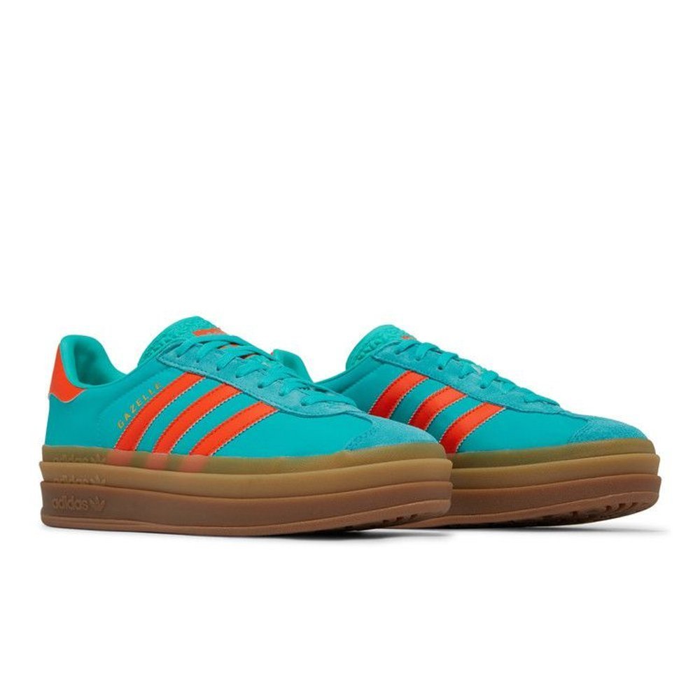 adidas Gazelle Bold Mint Rush Impact Orange – lifestyle foto | Purekickz