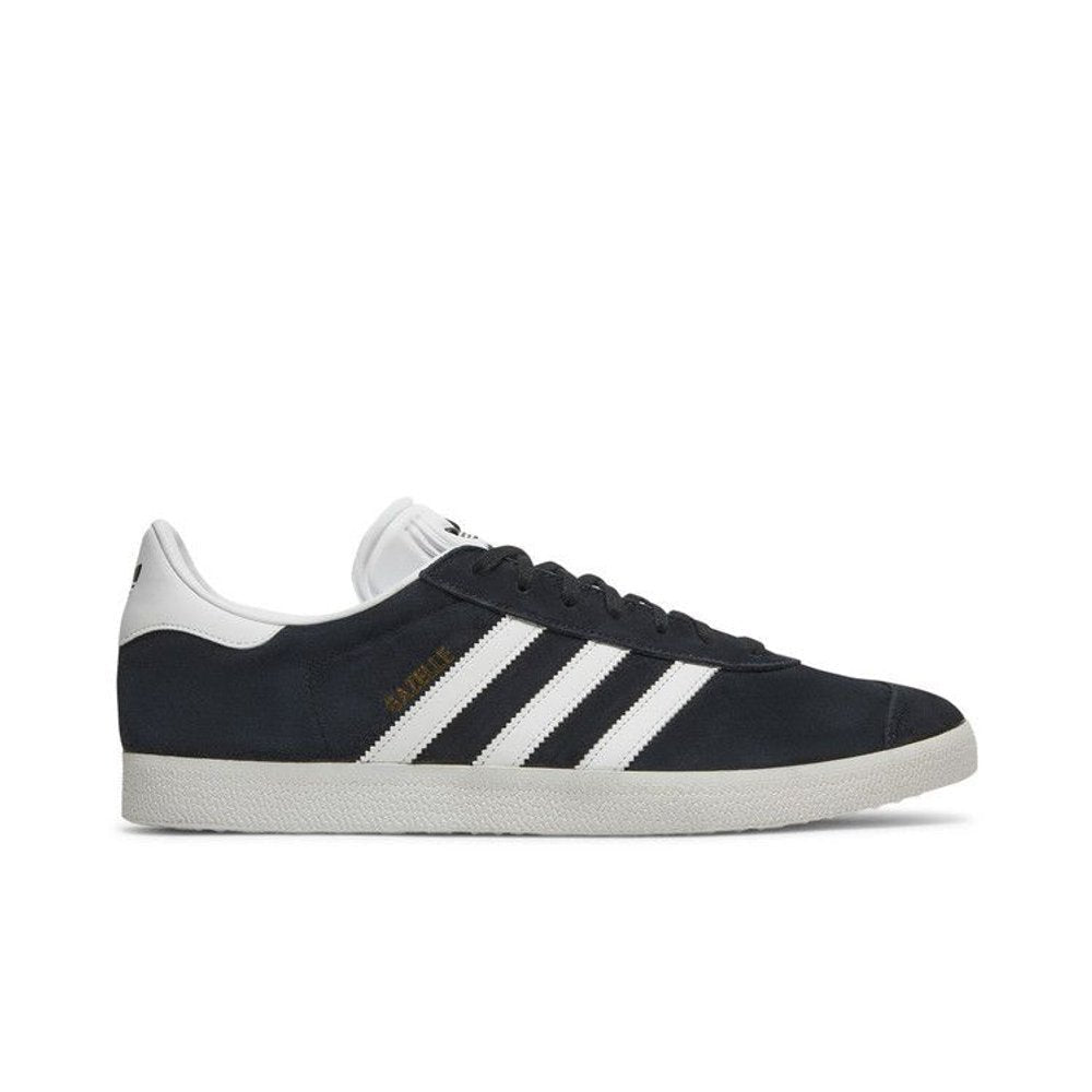 adidas Gazelle Core Black Cloud White Gold – boční pohled | Purekickz