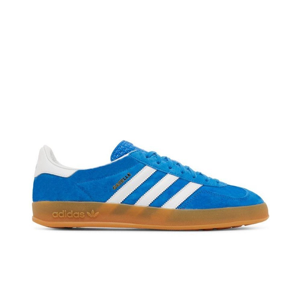 adidas Gazelle Indoor Blue Bird Gum – boční pohled | Purekickz