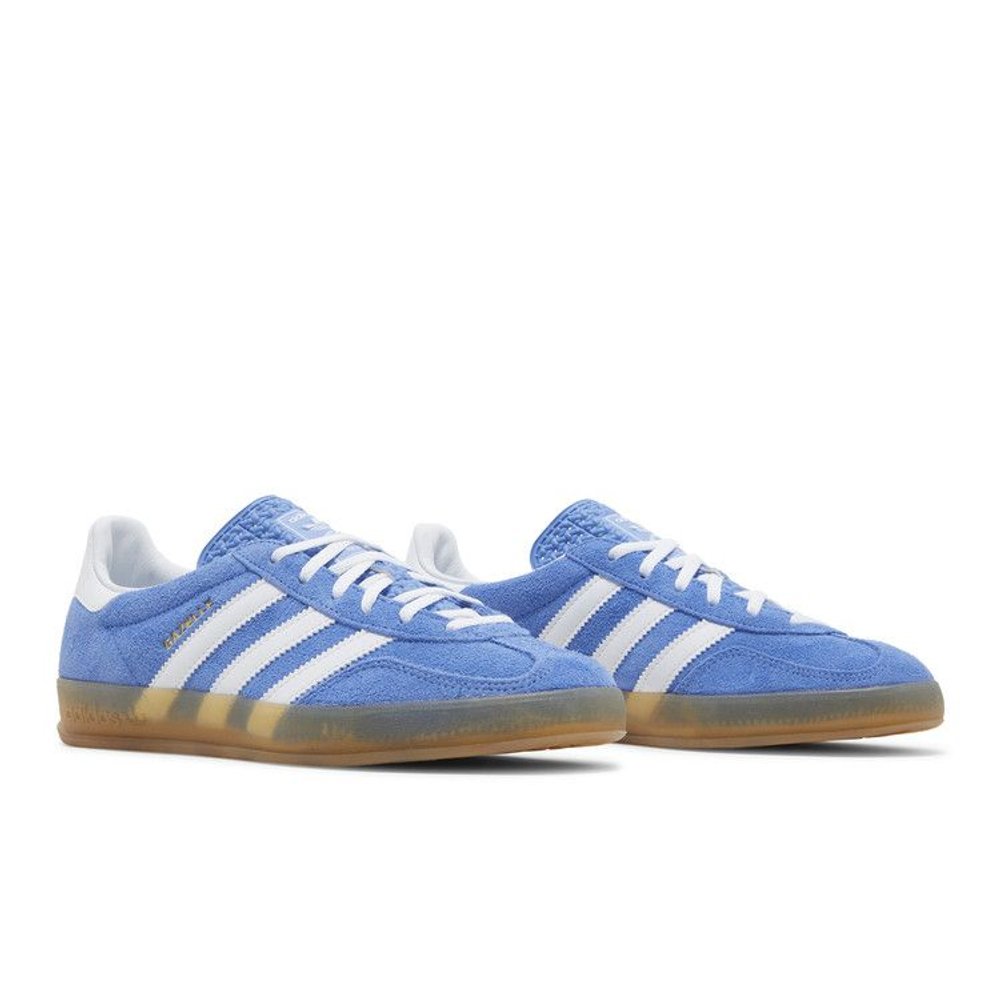 Adidas Gazelle Indoor Blue Fusion Gum (W) – lifestyle foto | Purekickz