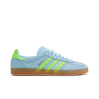 adidas Gazelle Indoor Clear Sky Solar Green (Women's) – boční pohled | Purekickz