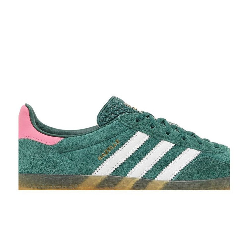 Adidas Gazelle Indoor Collegiate Green Lucid Pink (W) – detail | Purekickz