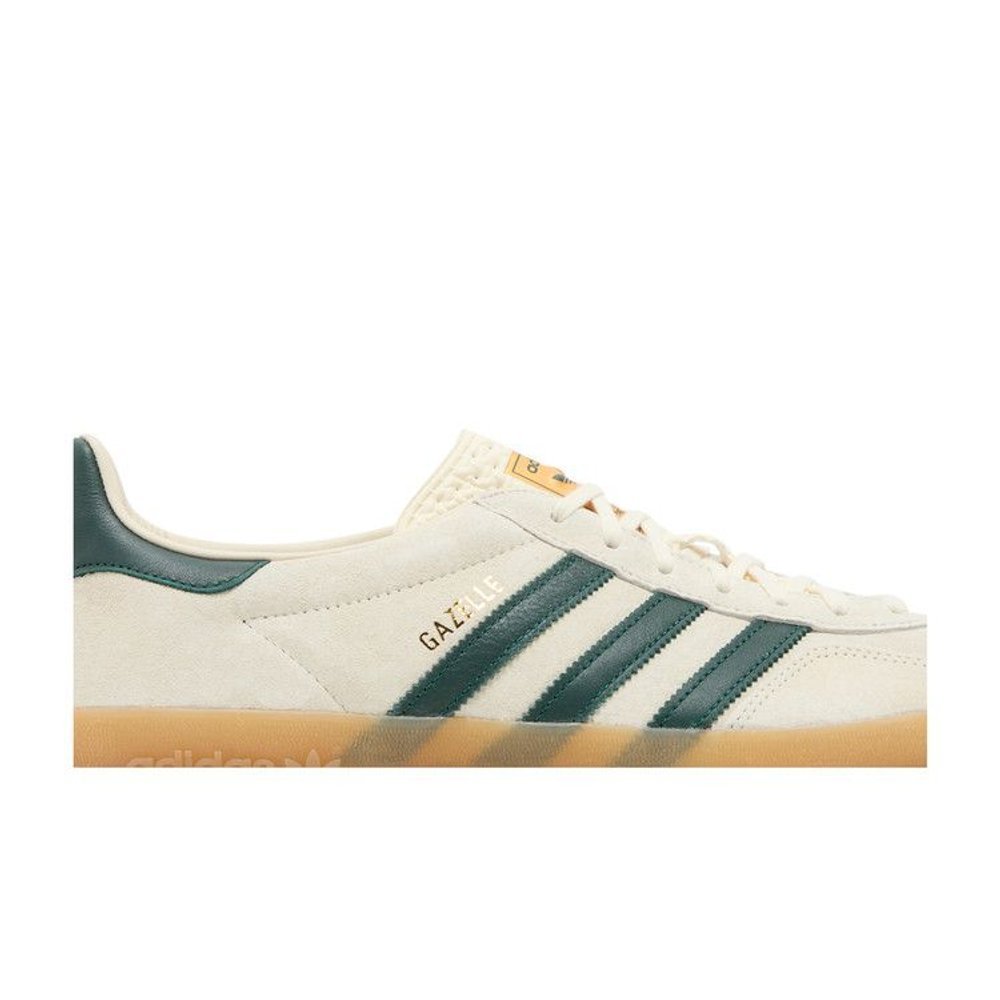 adidas Gazelle Indoor Cream White Collegiate Green Gum – detail | Purekickz
