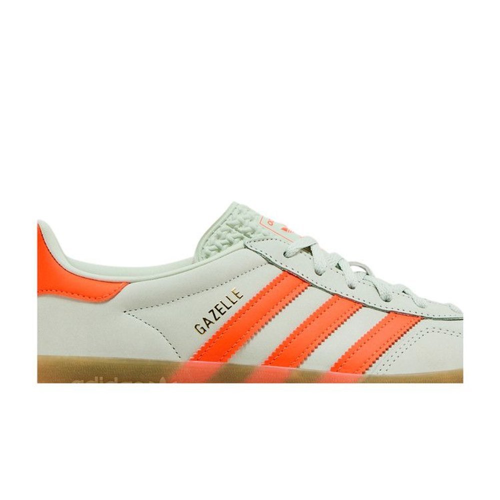 adidas Gazelle Indoor Linen Green Solar Orange (W) – detail | Purekickz