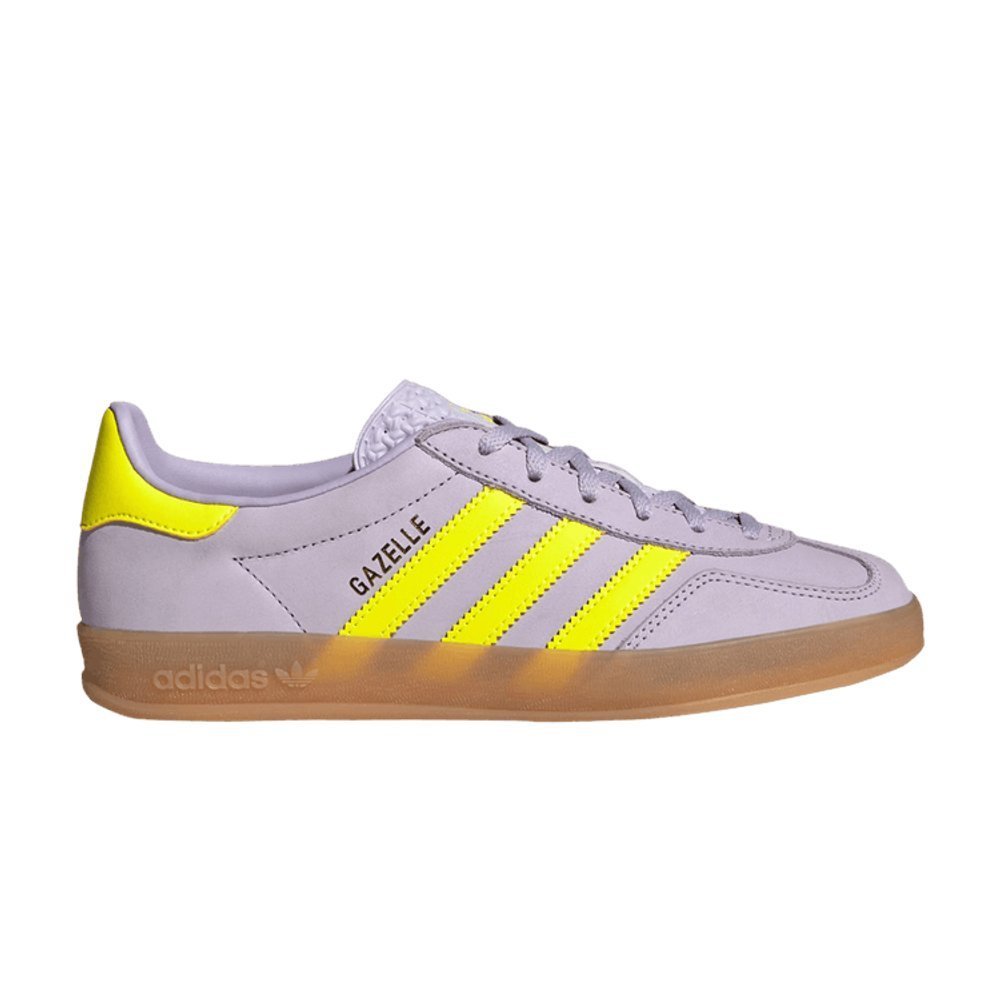 adidas Gazelle Indoor Silver Dawn Solar Yellow – boční pohled | Purekickz