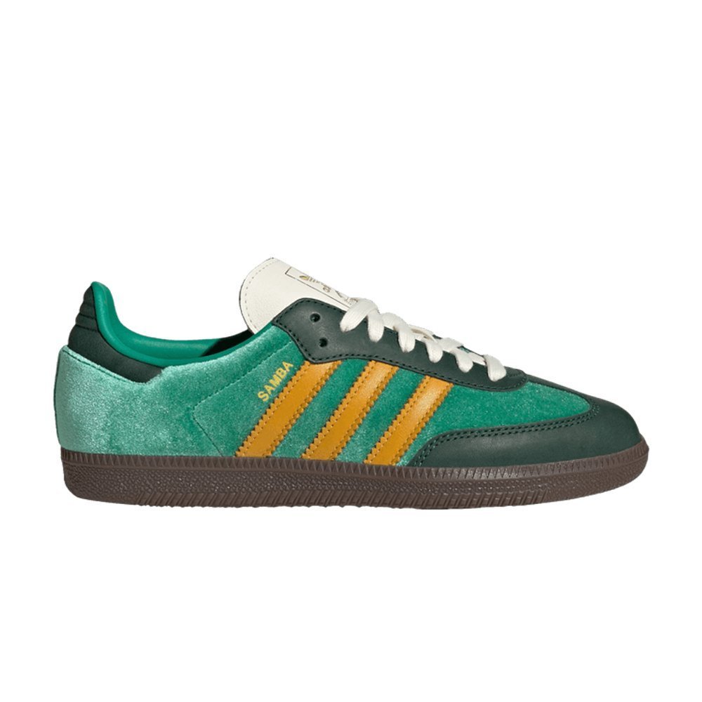 adidas Samba OG Court Green Preloved Yellow – boční pohled | Purekickz