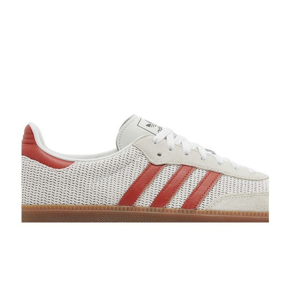 adidas Samba OG Crystal White Preloved Red – detail | Purekickz