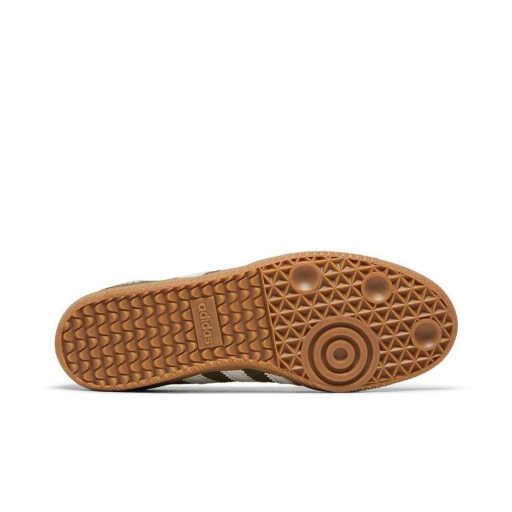 adidas Samba OG Focus Olive Gum – zadní pohled | Purekickz