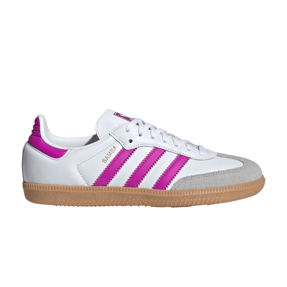 adidas Samba OG Footwear White Purple (Kids) – boční pohled | Purekickz