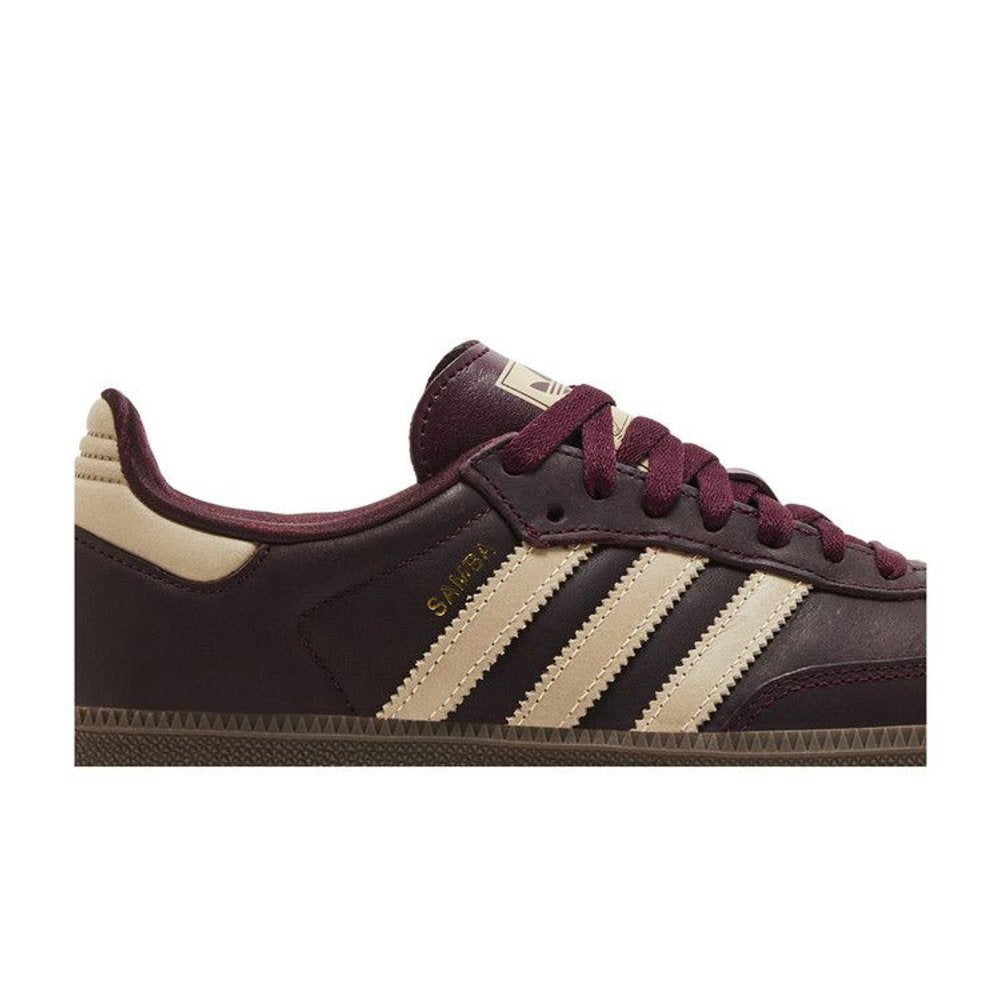 adidas Samba OG Maroon Crystal Sand (Women's) – detail | Purekickz