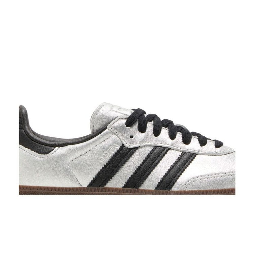 adidas Samba OG Silver Metallic Black Gum (Women's) – detail | Purekickz
