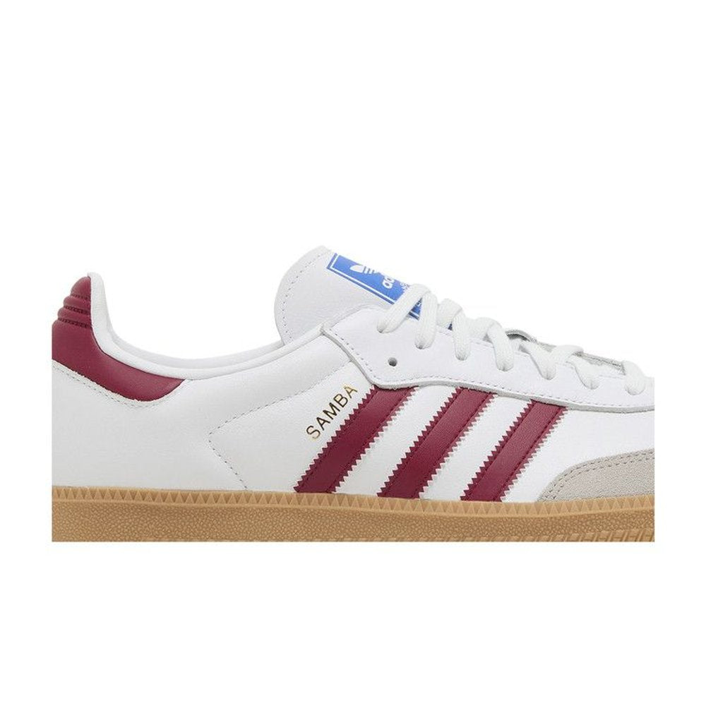adidas Samba OG White Burgundy Gum – detail | Purekickz