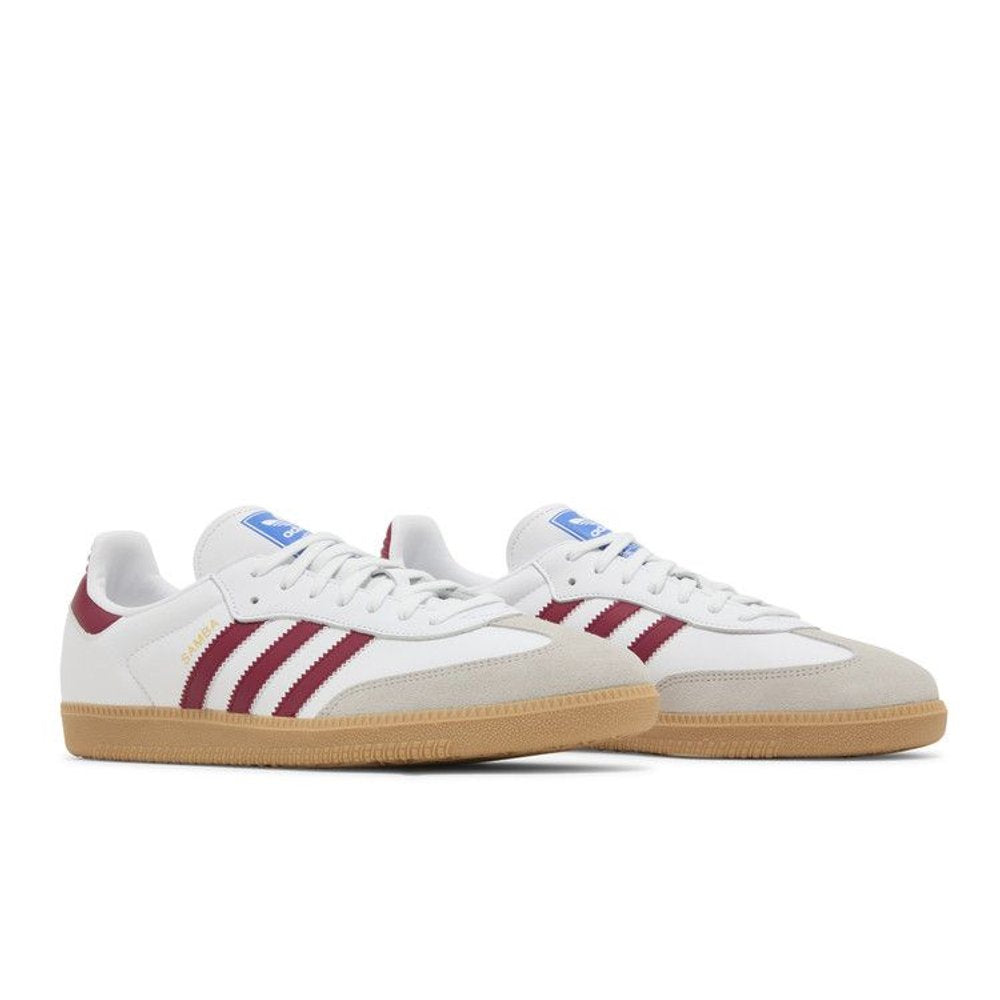 adidas Samba OG White Burgundy Gum – lifestyle foto | Purekickz