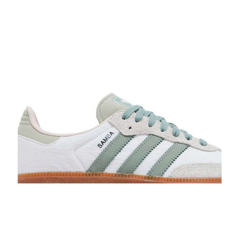 Adidas Samba OG White Silver Green