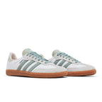 Adidas Samba OG White Silver Green – lifestyle foto | Purekickz
