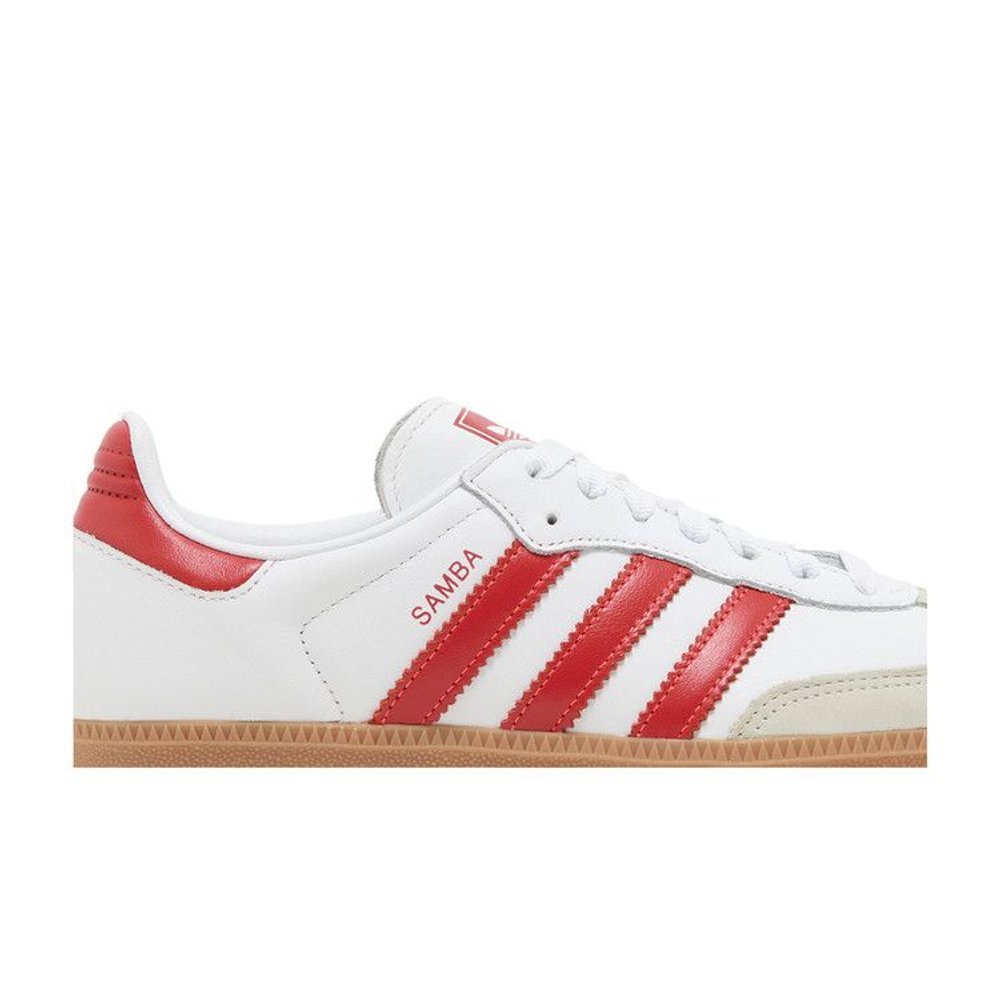 adidas Samba OG White Solar Red Gum (W) – detail | Purekickz