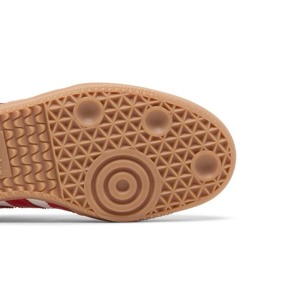 adidas Samba OG White Solar Red Gum (W) – pohled shora | Purekickz