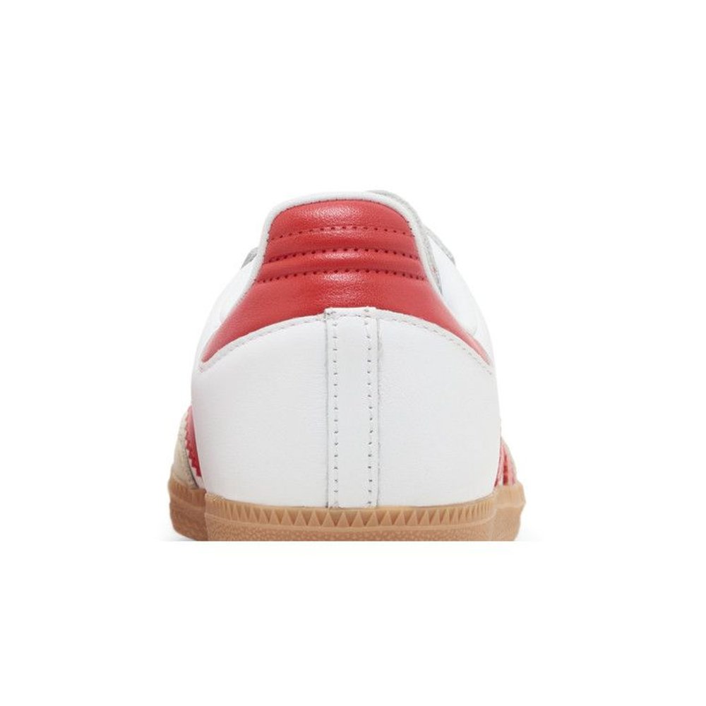 adidas Samba OG White Solar Red Gum (W) – detail materiálu | Purekickz