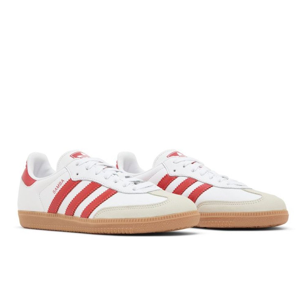 adidas Samba OG White Solar Red Gum (W) – lifestyle foto | Purekickz