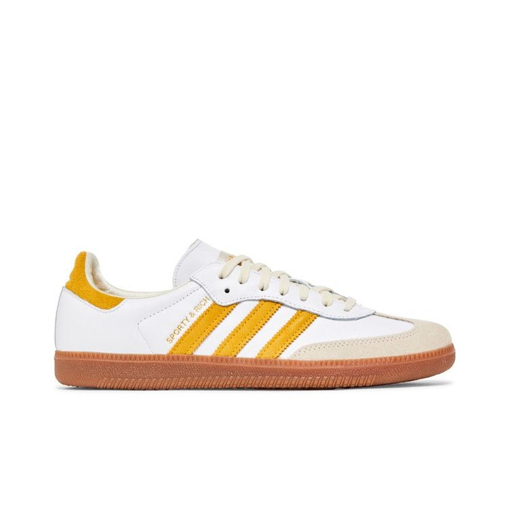adidas Samba Sporty & Rich White Bold Gold – boční pohled | Purekickz