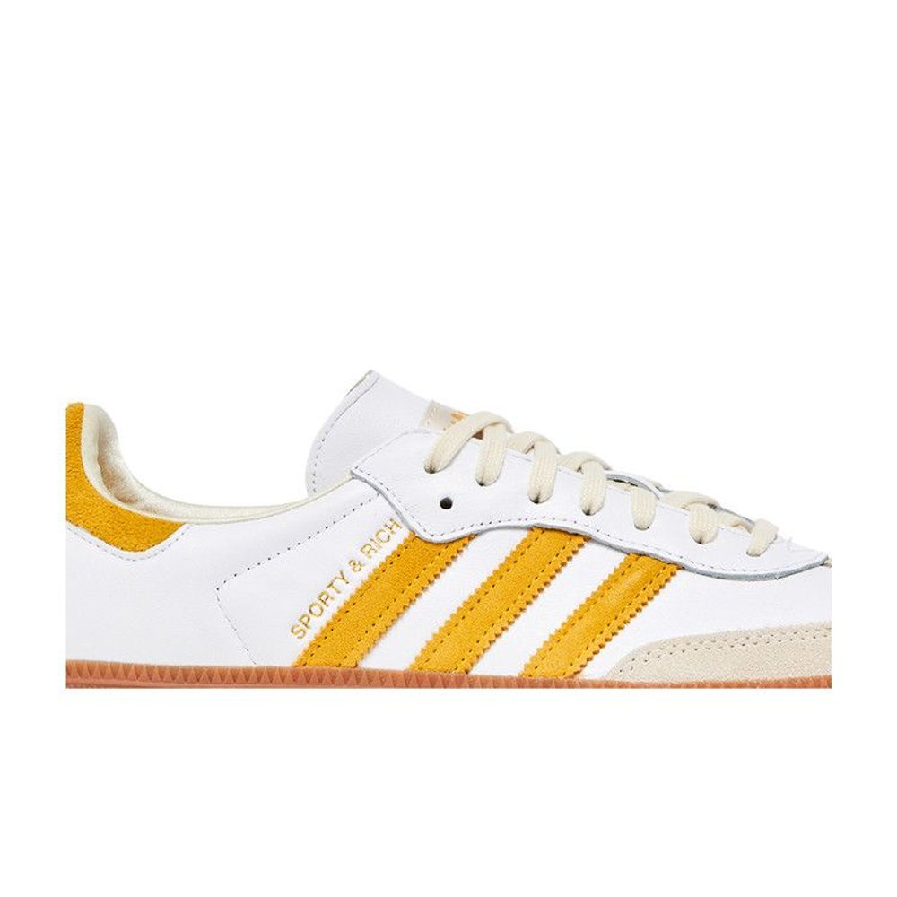 adidas Samba Sporty & Rich White Bold Gold – detail | Purekickz