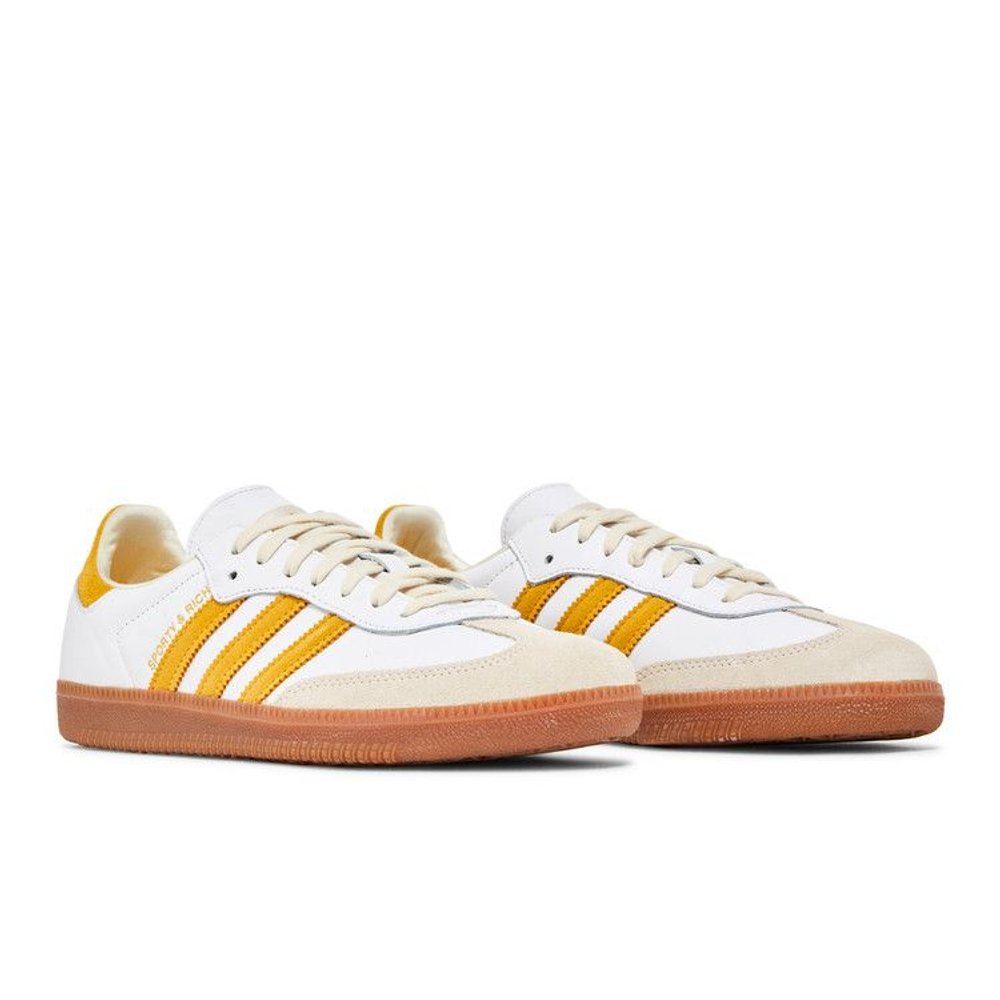 adidas Samba Sporty & Rich White Bold Gold – lifestyle foto | Purekickz