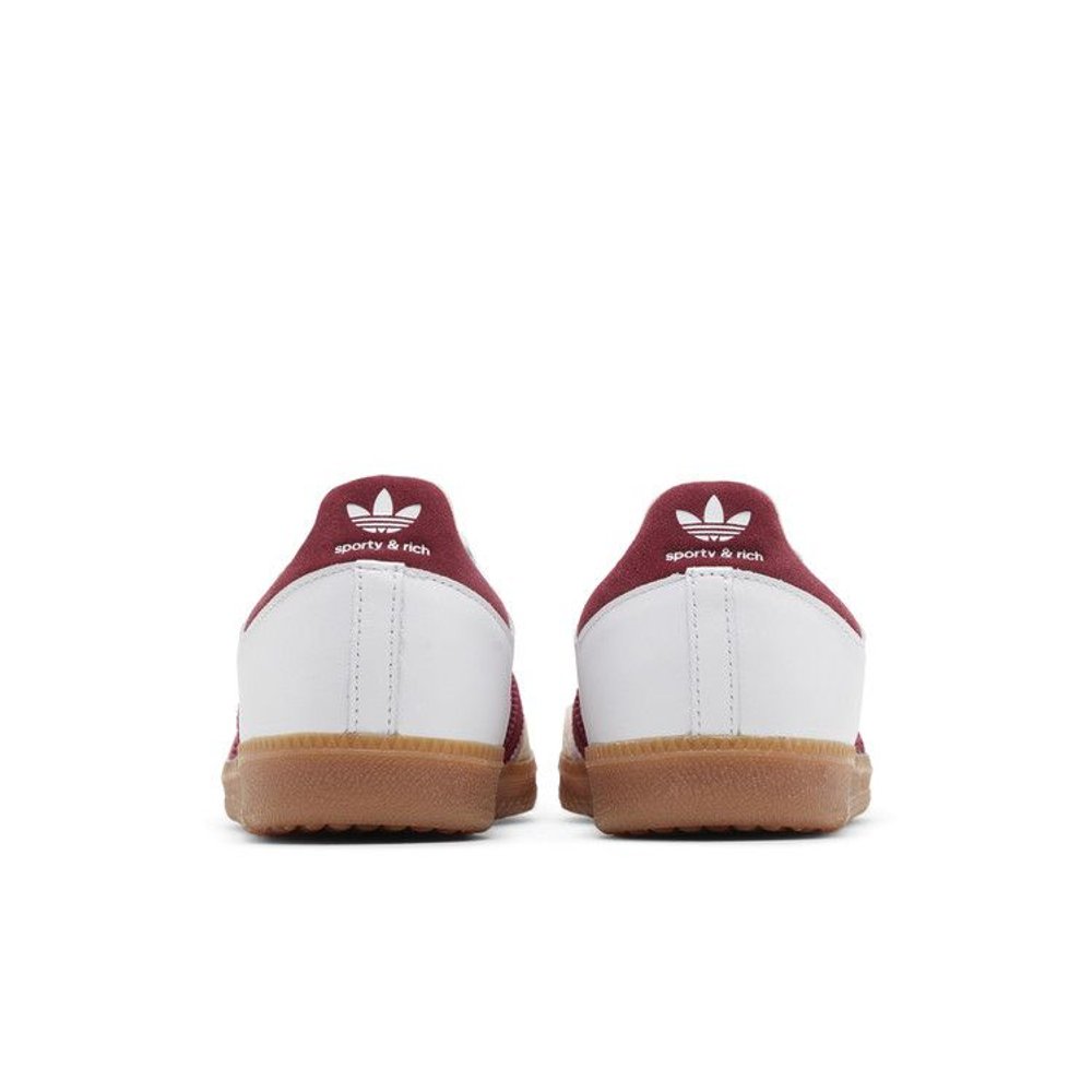adidas Samba Sporty & Rich White Collegiate Burgundy – podrážka | Purekickz