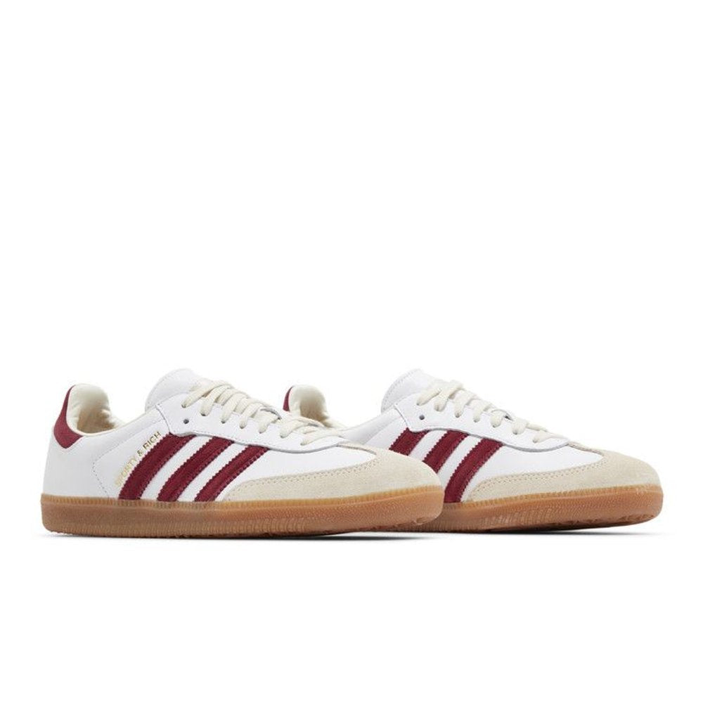 adidas Samba Sporty & Rich White Collegiate Burgundy – lifestyle foto | Purekickz