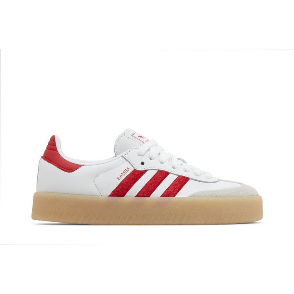 adidas Sambae White Better Scarlet Gum (W) – boční pohled | Purekickz