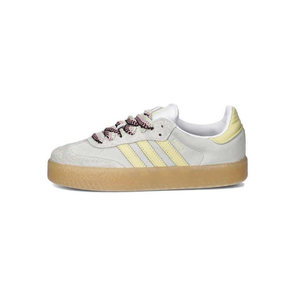 Adidas Sambae White Grey Powder Yellow (W) – hlavní pohled | Purekickz