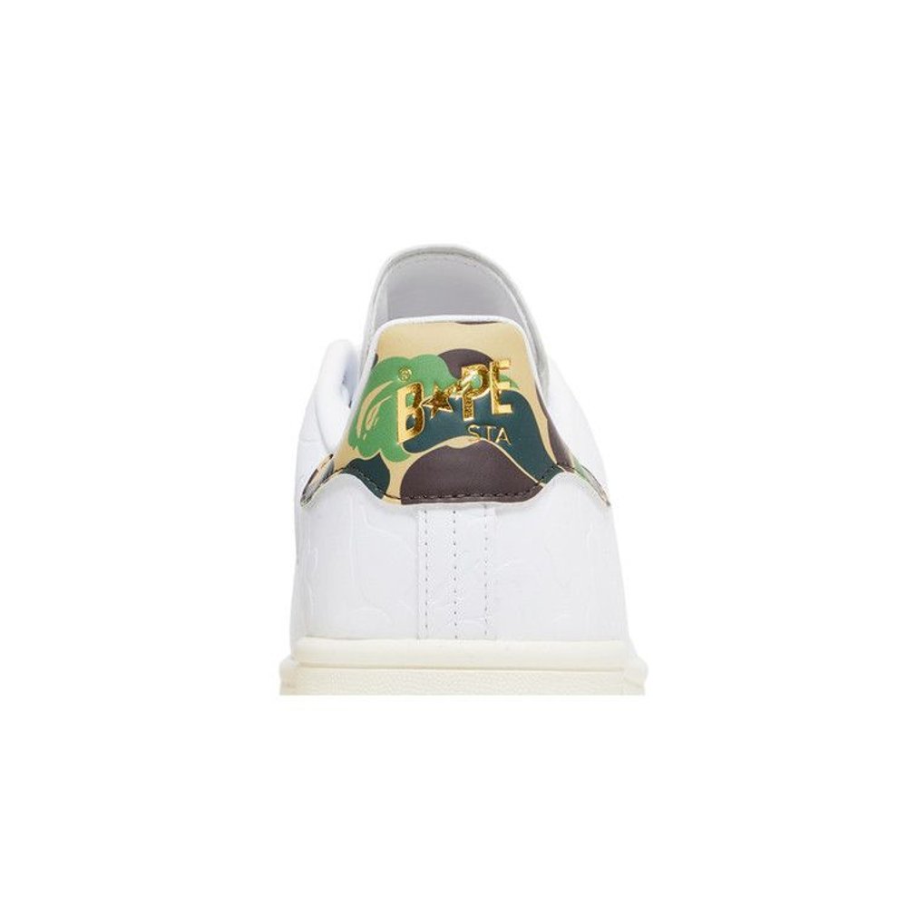 adidas Stan Smith Bape 30th Anniversary White – detail materiálu | Purekickz